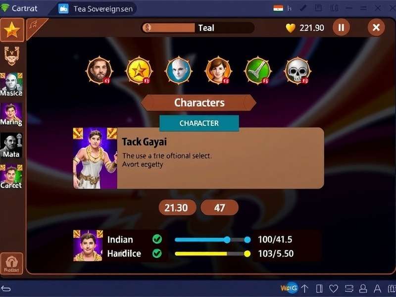 Tea Sovereign Stars character selection